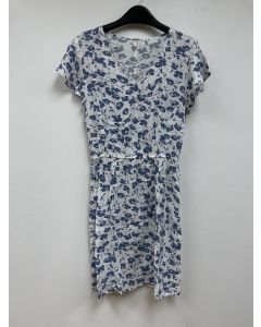 女士連衣裙 LADIES DRESS WHITE/BLUE