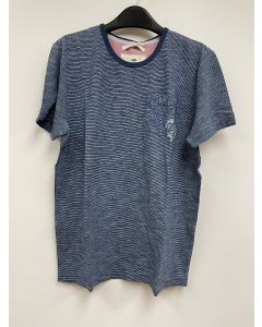 男士 T 恤 MEN'S TEE BLUE STRIPES